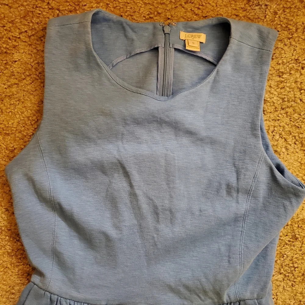 J. Crew Sleeveless Blue Dress Size Small